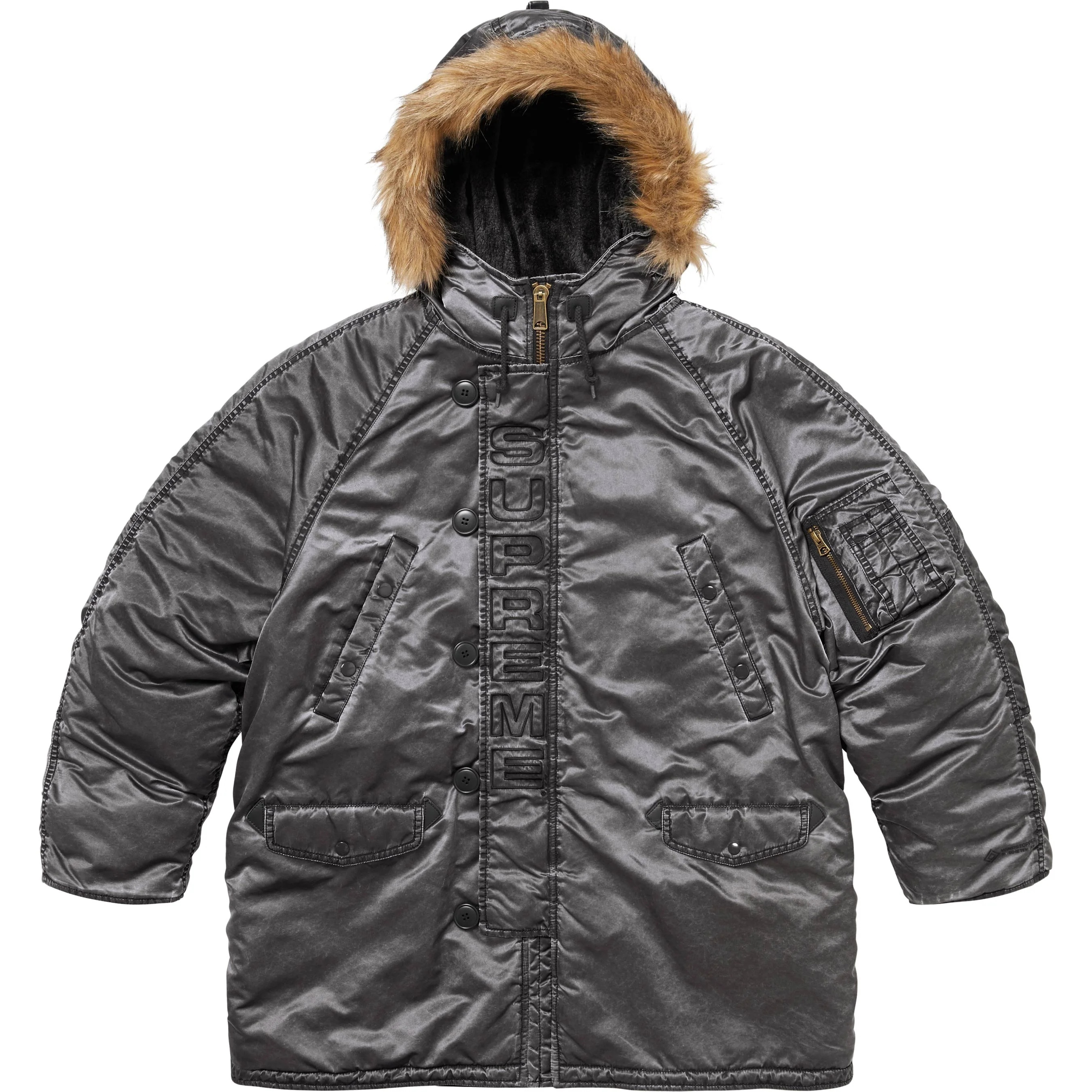 Washed Flight Satin N-3B Parka view 15